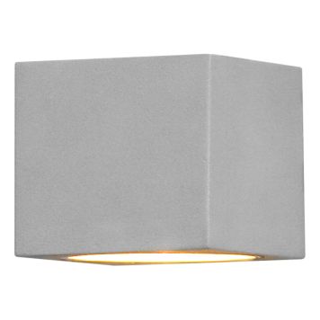 VÄGGLAMPA KONSTSMIDE MODENA QUADRAT ALUMINIUM IP44