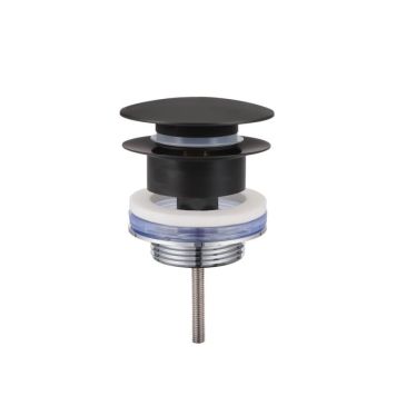 BOTTENVENTIL NORTIQ POP-UP UNIVERSAL MATT SVART