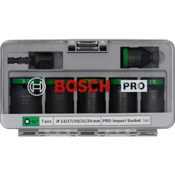 HYLSNYCKELSATS BOSCH 1/2" 13-24MM 7 DELAR      