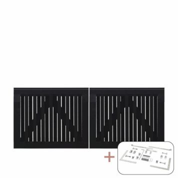 DUBBELGRIND PLUS NAGANO 200X80CM SVART