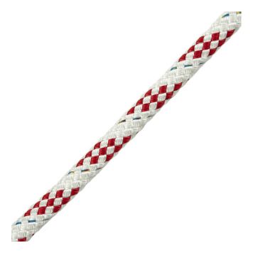 STORSKOTSLINA POLY-BRAID-24 Ø10MM VIT/RÖD PRIS PER METER