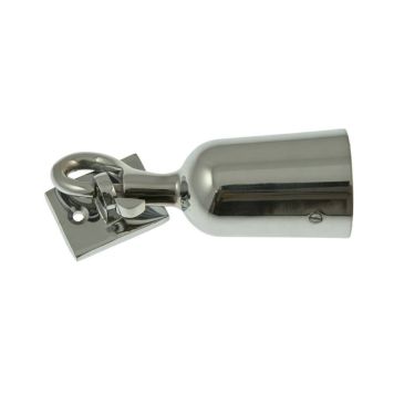 ÄNDFÄSTE POLY ROPES MED KROK OCH VÄGGFÄSTE BLANK KROM Ø3