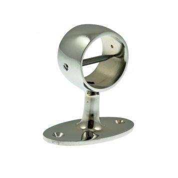 RÄCKHÅLLARE POLY ROPES 28MM BLANK KROM