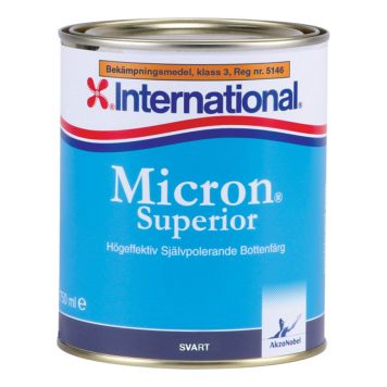 BOTTENFÄRG INTERNATIONAL MICRON SUPERIOR SVART VÄSTKUST 750M