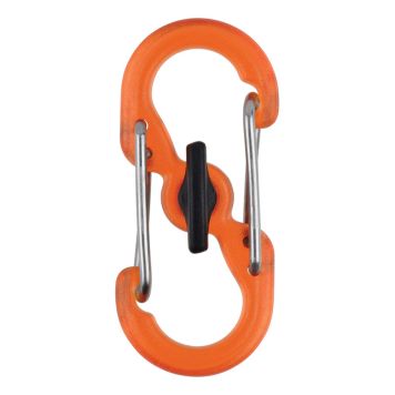 S-KARBINHAKE MED MICROLOCK PLAST ORANGE