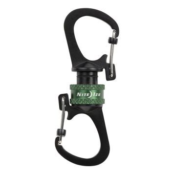 KARBINHAKE DUBBEL SLIDE LOCK/MAGNETISKT LÅS 