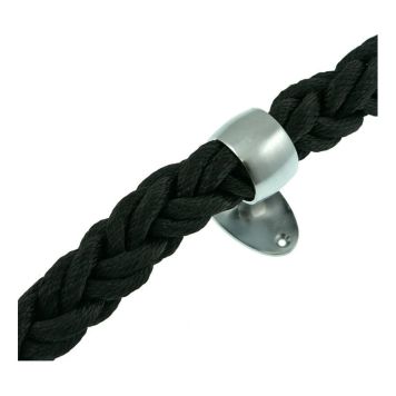 TRAPPRÄCKSLINA POLY ROPES POLYESTER SVART Ø36MM 6M