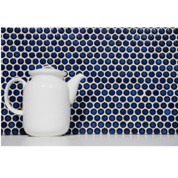 MOSAIK PENNY ROUND UNI COBOLTU BLUE PRIS PER ARK