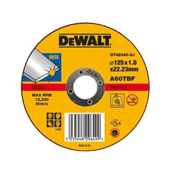 KAPSKIVA DEWALT DT42340TZ-QZ 125MM 10-PACK