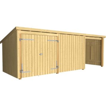 FÖRRÅD PLUS NORDIC 3 DUBBELDÖRR OBEHANDLAD 14M² 