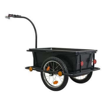 CYKELKÄRRA SVART 80KG 