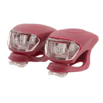 CYKELLAMPA VINRÖD 2-PACK    