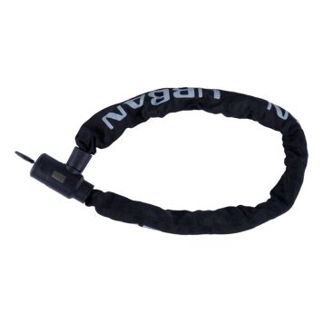 KEDJELÅS URBAN MED 2 NYCKELS 10X900MM SVART