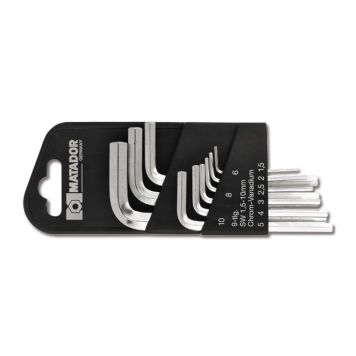 INSEXNYCKELSATS MATADOR 1,5-10MM 9 DELAR 