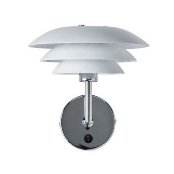 VÄGGLAMPA DYBERG LARSEN DL20 Ø20 CM VIT