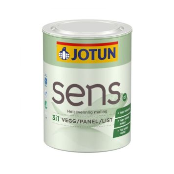 VÄGGFÄRG JOTUN SENS 3I1 VÄGG/PANEL/LIST MATT VIT 0,68L 