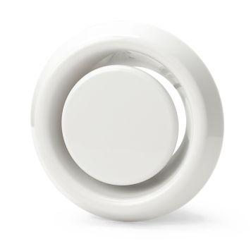 FRÅNLUFTSDON HABO Ø135 VIT RÖRANSLUTNING Ø100MM