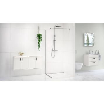 DUSCHVÄGG GUSTAVSBERG SQUARE 90CM KLARGLAS