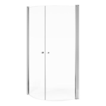 DUSCHHÖRNA GUSTAVSBERG ROUND 90X100 CM KLARGLAS