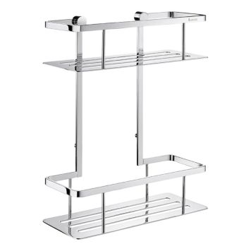 DUSCHKORG SMEDBO SIDELINE DUBBEL 25X10,CM KROM