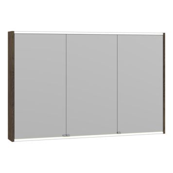 SPEGELSKÅP SCANBAD PANORAMA BRUN EK 120CM