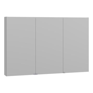 SPEGELSKÅP SCANBAD PLAIN MED SIDOSPEGLAR 120CM