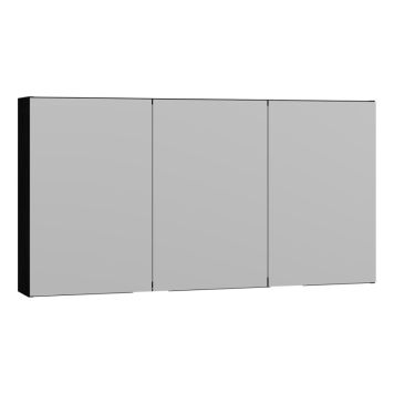 SPEGELSKÅP SCANBAD SELECT UTAN BELYSNING 3L SVART 120 CM
