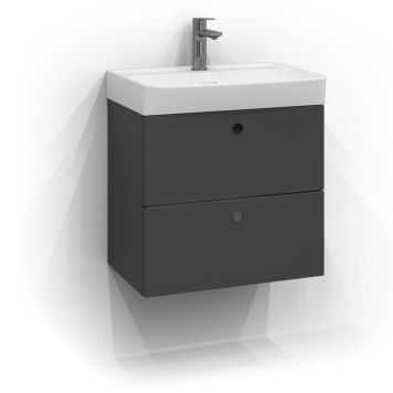 TVÄTTSTÄLLSSKÅP SVEDBERGS INTRO MED TVÅ LÅDOR GRAFITGRÅ