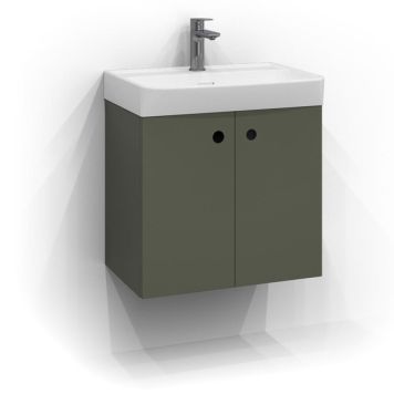 TVÄTTSTÄLLSSKÅP SVEDBERGS INTRO MED TVÅ LUCKOR SALVIA MATT 