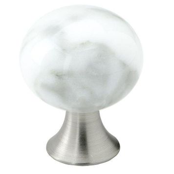 KNOPP GUSTAVSBERG K8 VIT MARMOR 