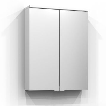 SPEGELSKÅP SVEDBERGS SAREK LED VIT MED JORDFELSBRYTARE 55CM