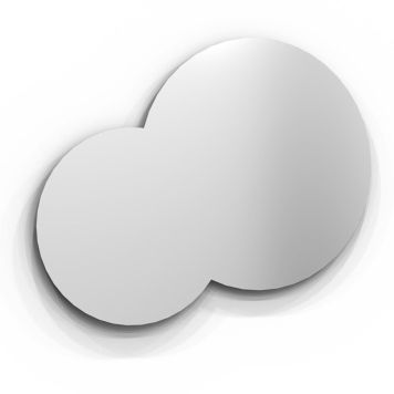 SPEGEL SVEDBERGS VALJE LED RUND DUBBEL Ø60/Ø80CM