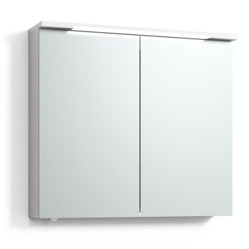 SPEGELSKÅP SVEDBERGS SKURU LED MED JFB VIT 80CM