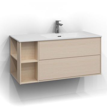 TVÄTTSTÄLLSSKÅP SVEDBERGS EPOS PLAN 2LH VIT ASK 100CM