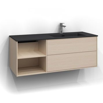 TVÄTTSTÄLLSSKÅP SVEDBERGS EPOS PLAN 2LH VIT ASK 120CM