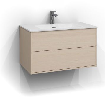 TVÄTTSTÄLLSSKÅP SVEDBERGS EPOS PLAN PUSH 2L VIT ASK 80CM