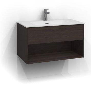 TVÄTTSTÄLLSSKÅP SVEDBERGS EPOS PLAN BRUN ASK 80CM