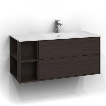 TVÄTTSTÄLLSSKÅP SVEDBERGS EPOS PLAN 2LH BRUN ASK 100CM