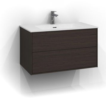 TVÄTTSTÄLLSSKÅP SVEDBERGS EPOS PLAN PUSH 2L BRUN ASK 80CM