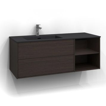 TVÄTTSTÄLLSSKÅP SVEDBERGS EPOS PLAN PUSH 2LV BRUN ASK 120CM