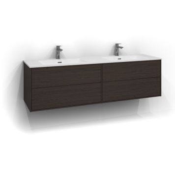 TVÄTTSTÄLLSSKÅP SVEDBERGS EPOS PLAN PUSH BRUN ASK 4L 160CM