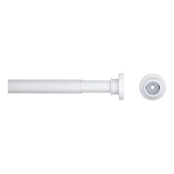 DUSCHDRAPERISTÅNG SEALSKIN 80-130CM VIT