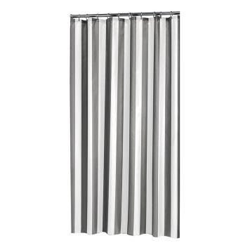 DUSCHDRAPERI SEALSKIN LINJE 180X200CM GRÅ/VIT