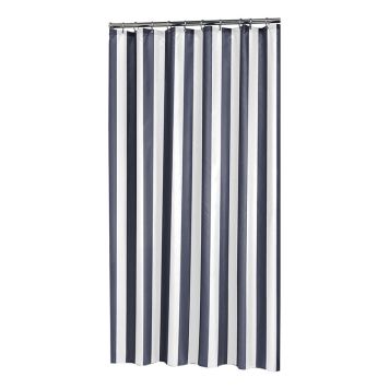 DUSCHDRAPERI SEALSKIN LINJE 180X200CM BLÅ/VIT