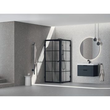 BADRUMSMÖBEL SVEDBERGS FORMA SVART EK 80 CM