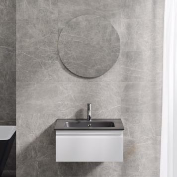 KOMMODPAKET CAMARGUE IQ+ SVART TVÄTTSTÄLL VIT MATT 60 CM