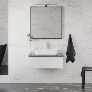 KOMMODPAKET CAMARGUE IQ+ INTEGRERAD FRONT VIT MATT 80 CM