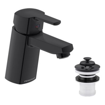 TVÄTTSTÄLLSBLANDARE FM MATTSSON VISKAN SILVIPP MATT SVART 