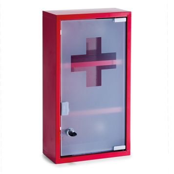 MEDICINSKÅP ZELLER 25X12X45CM RÖD  