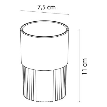 TANDBORSTHÅLLARE SEALSKIN BRAVE 11CM SVART